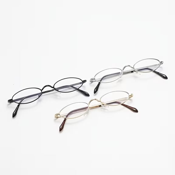 Women's Oval Small-Frame Reading Glasses Ultra-Lightweight Metal Readers for Stylish Clear Vision Daily Use