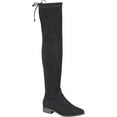 thumbnail image 1 of Women's Over The Knee Boots Comfortable Round Toe Low Block Heels Thigh High Boots, 1 of 1