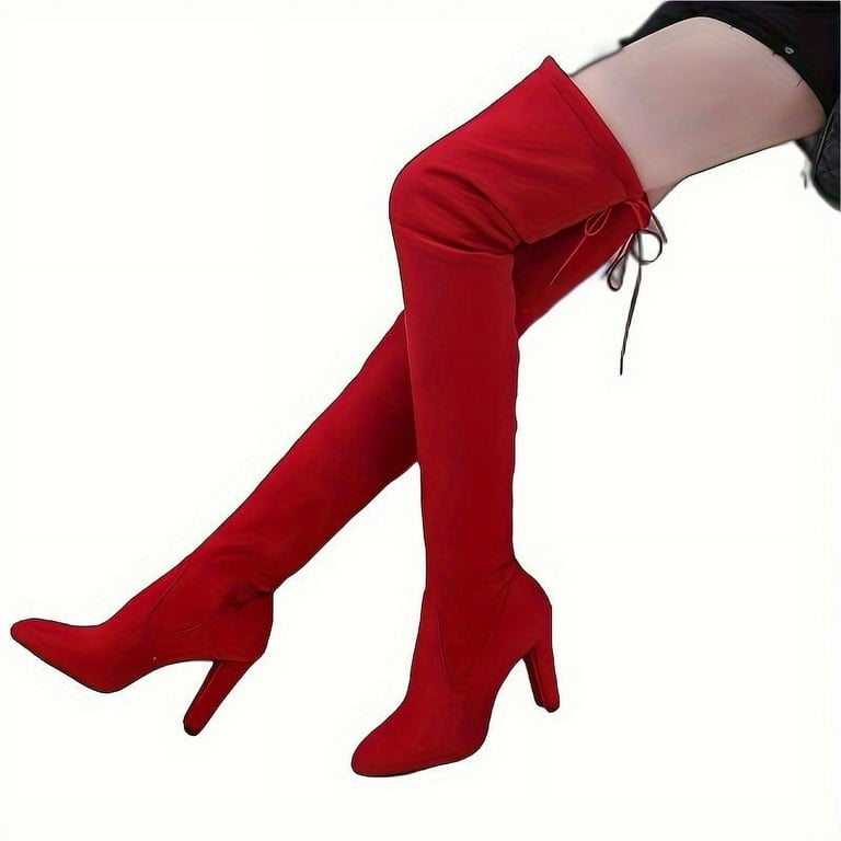 Color block over the knee boots outlet