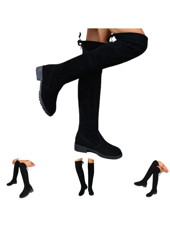 Women's Over The Knee Thigh High Flat Boot