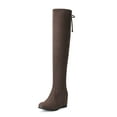 thumbnail image 1 of Women's Over The Knee Thigh High Stretch Boots Shoes Pointed Thick Heel Knee Boots Knee Boots Female High Heel Elastic Boots Female Fall And Winter Slope Boots Long Tube Within The High Female Boots, 1 of 8