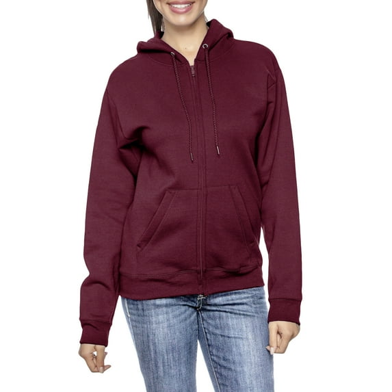 Women’s Oversize Loose Fit Fleece-Lined Full-Zip Hoodie (S-2XL)