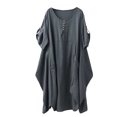 thumbnail image 1 of Women's Oversize Midi Dresses Casual Tunic with Pockets Army Green XXL, 1 of 2