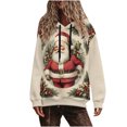 thumbnail image 1 of Women's Oversized Christmas Fleece-Lined Hoodies Long Sleeve Grapdic Tunic Tops Loose 2025 Pullover Going Out Casual Holiday Sweatshirt, 1 of 6