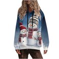 thumbnail image 1 of Women's Oversized Christmas Fleece-Lined Hoodies Long Sleeve Grapdic Tunic Tops Loose 2025 Pullover Going Out Casual Holiday Sweatshirt, 1 of 6