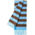 thumbnail image 1 of Women's Oversized Chunky Knit Scarf - Warm Thick Striped Blanket Shawl with Tassels for Fall Winter, 1 of 4