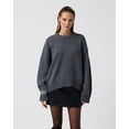 thumbnail image 1 of Women’s Oversized Crewneck Knit Sweater, Loose Long Sleeve Pullover Top, Sizes S‑3XL, 1 of 7
