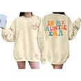 thumbnail image 1 of Women's Oversized Double Letter Print Sweatshirt Casual Pullover Hoodie For Fall And Winter Plus Size, 1 of 4