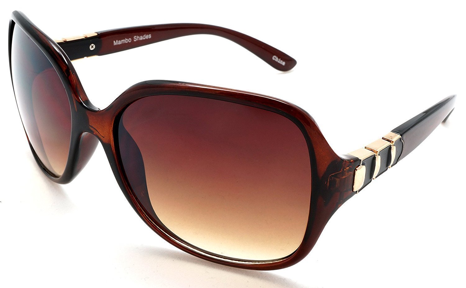 Women's Oversized Fashion Classic Polarized Sunglasses - Bombshell - Brown - image 1 of 6
