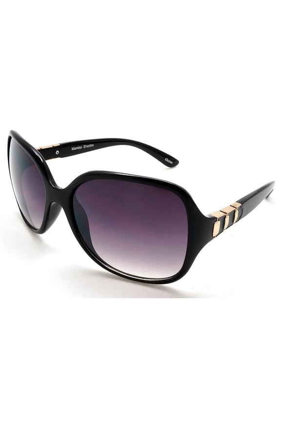 Women's Oversized Fashion Classic Polarized Sunglasses - Bombshell - Gold
