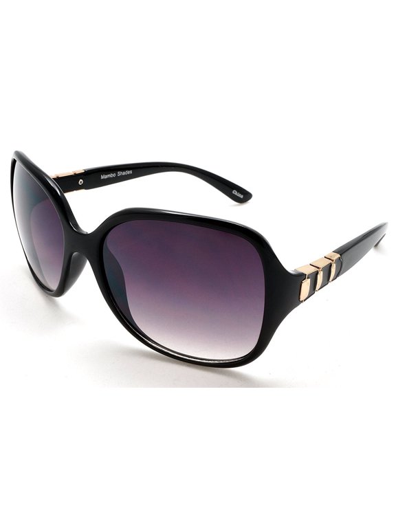 Women's Oversized Fashion Classic Polarized Sunglasses - Bombshell - Gold