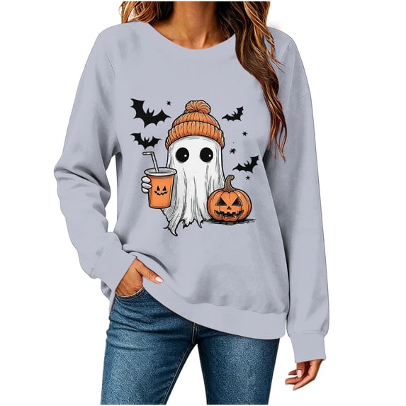 Women's Oversized Graphic Letter Print Sweatshirts Crewneck Patriotic Fleece Pullover Tops Winter Sweater Workout/Party Fall Outfits & Winter Clothes