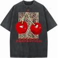 thumbnail image 1 of Women's Oversized Graphic Tees Cherry T Shirts Washed Vintage Casual Summer Baggy Cotton Tops Cute Grunge Shirt, 1 of 8