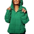 thumbnail image 1 of Women's Oversized Hooded Puffer Jacket, Quilted Lightweight Winter Warm Pullover, Padded Hoodies Coat, for Casual Outdoor and Daily Use, 1 of 7