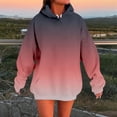 thumbnail image 1 of Women's Oversized Hoodies Crewneck Loose Fit Holiday Gradient Print Tops Long Sleeve Fall 2026 Sweatshirts, 1 of 5