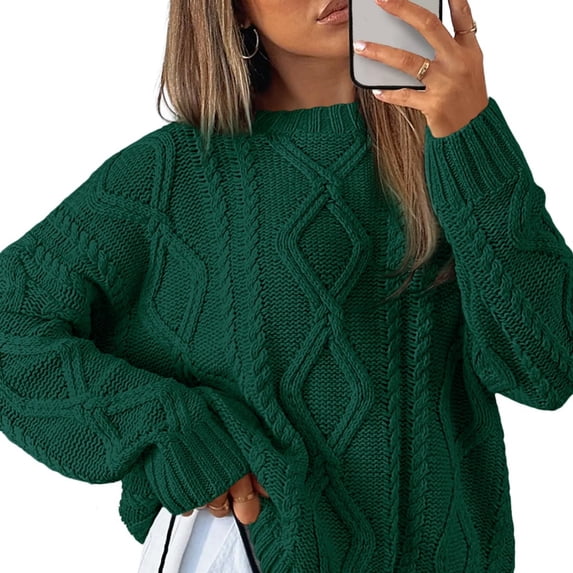Women's Oversized Knit Neck Sweater