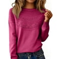thumbnail image 1 of Women's Oversized Knit Sweater - Soft & Cozy Pullover Top for Everyday Relaxation, Fall Errands, and Casual Comfort | Knit Sweater, Women's Clothing, 1 of 5