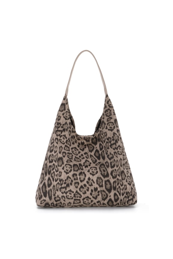 Women's Oversized Leopard-Print Tote Bag, Everyday Leopard-Print Handbag