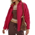 thumbnail image 1 of Women's Oversized Lightweight Down Coat Long Sleeve Zip Packable Short Puffer Jackets, 1 of 5