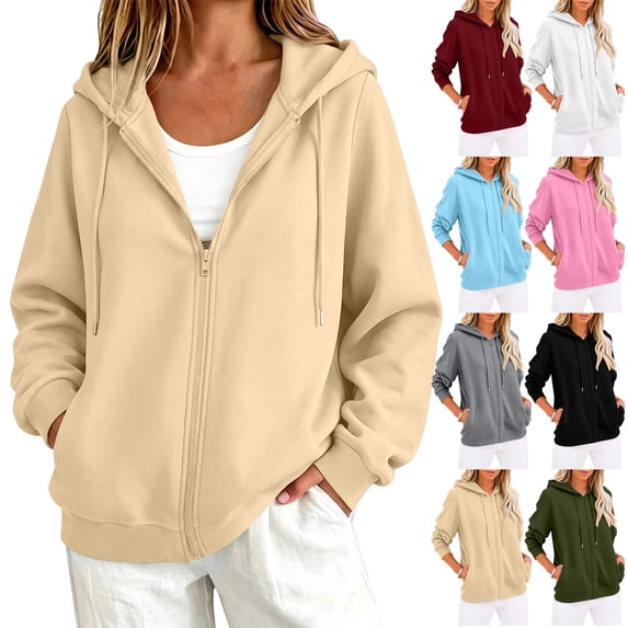 Women's Oversized Long Sleeve Hooded Half Zip Up Sweatshirt Jacket Hoodie With Pockets Comfy Soft Casual Daily Wear | CSEONE,Gray XL