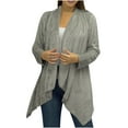 thumbnail image 1 of Women's Oversized Open Front Draped Fuzzy Fleece Cardigan Coat Long Sleeve Warm Comfy Winter Jacket Outerwear, 1 of 6
