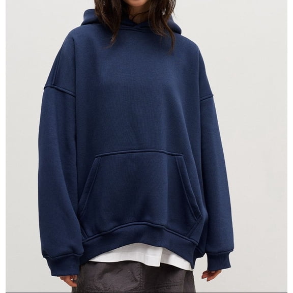 Women’s Oversized Plush Hoodie, Extra Soft Fleece Pullover Sweatshirt, Long Sleeve Cozy Lounge Wear, Warm Winter Casual Top (S–5XL)