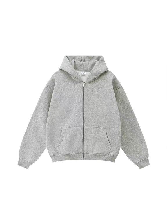 Women's Oversized Sequin Hoodie Full Zip Trendy Angel Wings Graphic Printed Pullover Top Sparkly Long Sleeve Hooded Sweatshirt