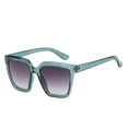 thumbnail image 1 of Women's Oversized Square Sunglasses - Green Frame / Gradiant Smoke Lens, 1 of 7