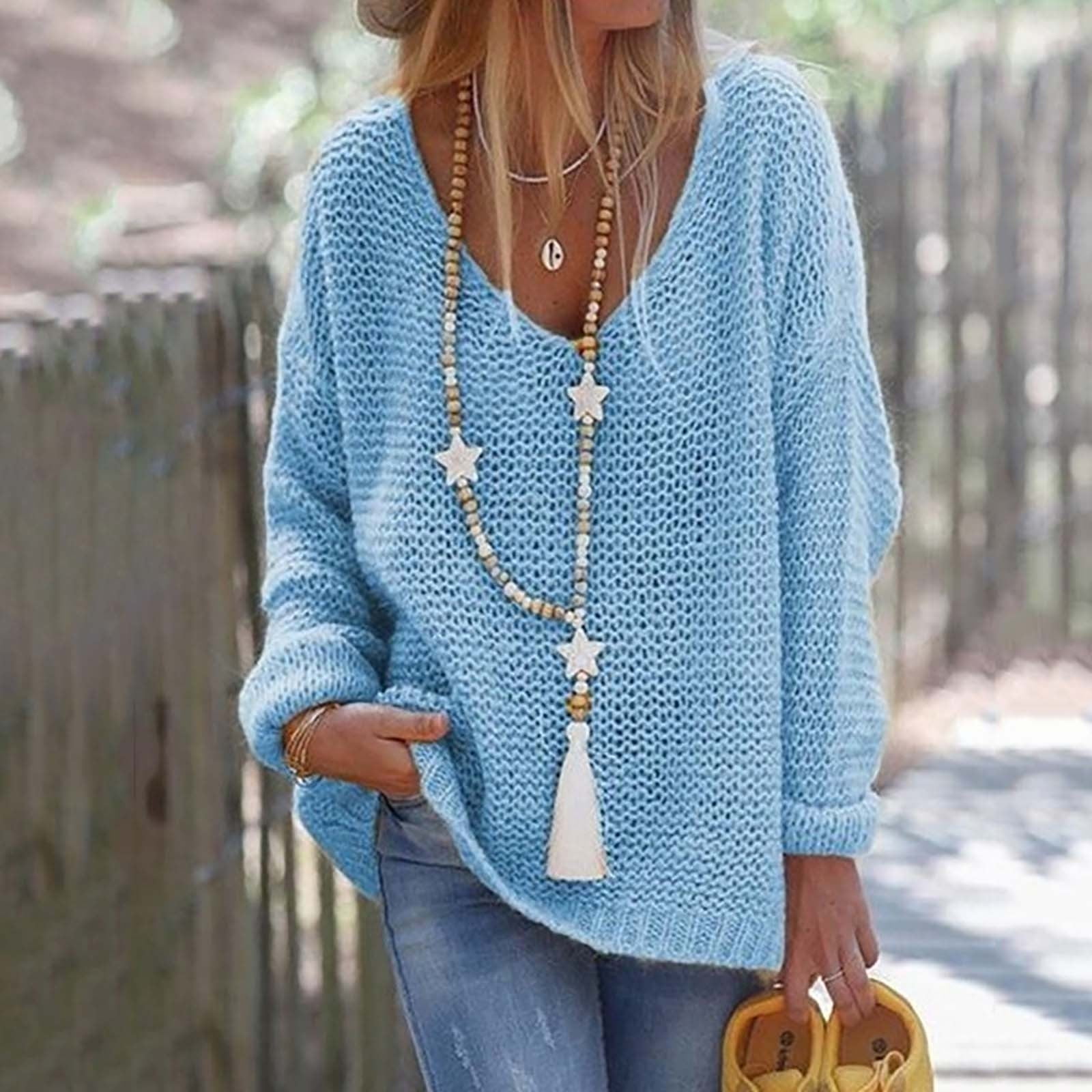 トップス SEA SMC V-NECK OVERSIZED PULLOVER SEA SMC V-NECK