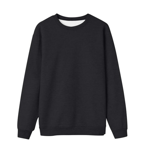 Women's Oversized Sweatshirt Crewneck Solid Color Long Sleeved Pullover Sweater, Elegant Casual Athletic Top For St. Pa's Holiday,Size:S