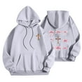 thumbnail image 1 of Women's Oversized Sweatshirt Graphic Printed Hoodies Casual Long Sleeve Loose Pullover Tops Fall Winter Outwear Outfits with Kangaroo Pocket, 1 of 5