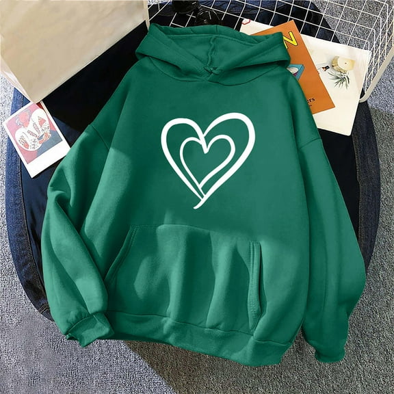 Women's Oversized Sweatshirt Print Fall And Winter Hoodie Pullover Tops Long Sleeved Comfortable Sweatshirt