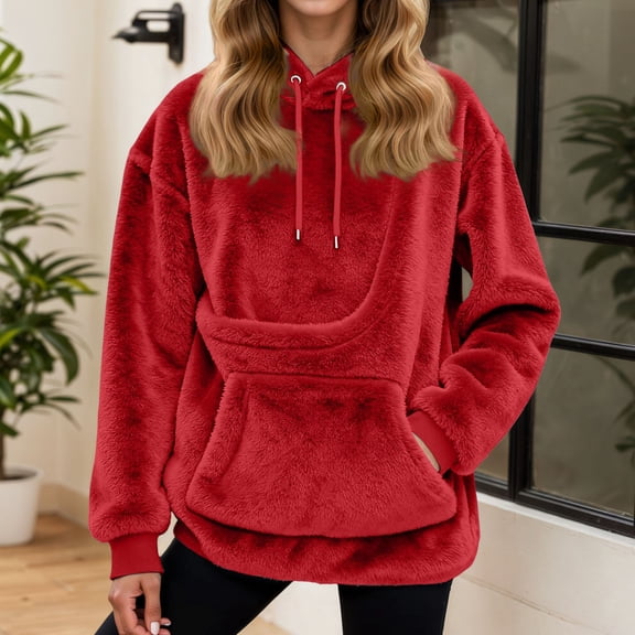 Women's Oversized Sweatshirt with Puppy Cat Pocket Hoodie, Long Sleeve Pullover for Casual Loungewear and Streetwear, Comfortable for Everyday Wear