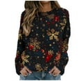 thumbnail image 1 of Women's Oversized Sweatshirts Casual Graphic Pullover Tops Crewneck Long Sleeve Shirts Fashion Outwear Fall Winter Clothes Fashion Outfits, 1 of 5