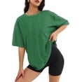 thumbnail image 1 of Women's Oversized T-Shirt Loose Round Neck Short Sleeve Top Summer Casual Shirt 2024 Basic T-Shirt, 1 of 4