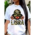 thumbnail image 1 of Women's Oversized T-Shirt, Short Sleeve Cotton Round Neck Top With Camo Character, 1 of 5