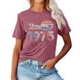 thumbnail image 1 of Women's Oversized T Shirts Graphic Tees Vintage 1975 T Shirt Top 50th Birthday Printed T Shirt Fashion Tshirts S-2XL, 1 of 3