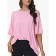 thumbnail image 1 of Women's Oversized T Shirts Summer Short Sleeve Loose Fit Casual Crewneck Plain Tops, 1 of 6