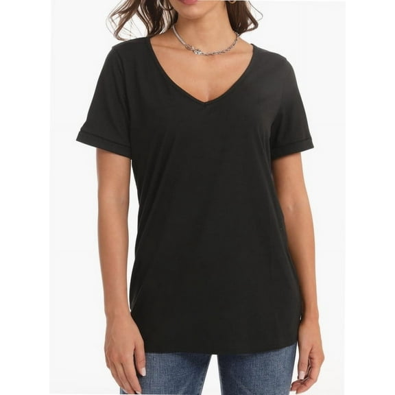 Women's Oversized T Shirts Tees Half Sleeve V Neck