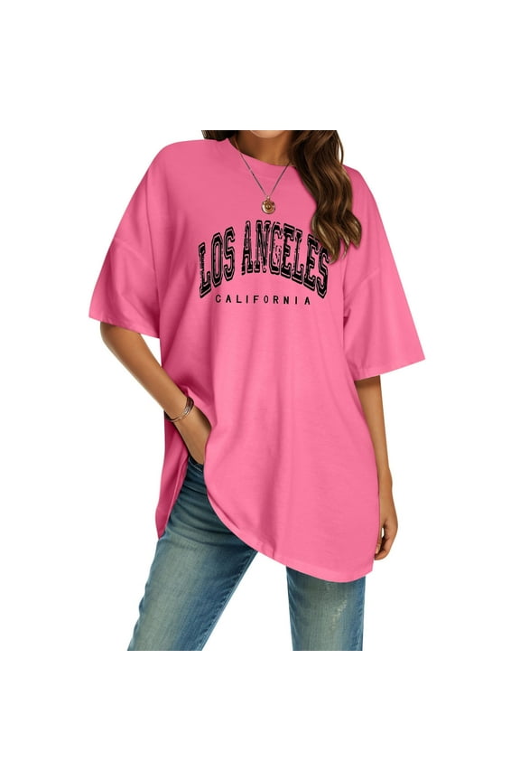 Women's Oversized T Shirts V Neck Striped Tees Summer Half Sleeve Casual Comfy Cozy Tunic Tops Plus Size Women Shirt Workout Running Shirts Women Stretch Tee Elbow Tops for Women Long Sleeve Tee