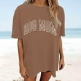 thumbnail image 1 of Women's Oversized Top Vintage Loose Short Sleeve T Shirt Long Sleeve Fitted Casual Workout Tops Women Striped Short Sleeve Tee T Shirts Long Sleeve T Shirts for Woman Womens Athletic Clothes Full T, 1 of 3
