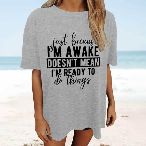 Women's Oversized Top Vintage Loose Short Sleeve T Shirt Long Sleeve T Shirt Tee Compression Shirt Woman Women Hiking Tops Turtle Neck Top for Women Long Sleeves T Shirts for Women Women Solid Shirt