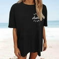 thumbnail image 1 of Women's Oversized Top Vintage Loose Short Sleeve T Shirt Shirt Women Short Sleeve Shirts for Women with Sleeves Athletic Long Sleeve Shirt Women Fitted Long Sleeve Running Tee Womens Women Workout, 1 of 3