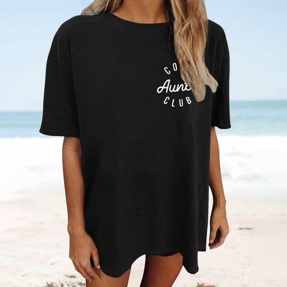 Women's Oversized Top Vintage Loose Short Sleeve T Shirt Women's Active Shorts Womens Neck Tops Long Sleeve plus Size T Shirts Work Out Shirt Long Sleeve Women Long Sleeve Athletic Short Sleeve