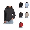 thumbnail image 1 of Women's Oversized Turtleneck Knit Pullover Sweater â Soft High Neck Long Sleeve with Split Hem, Loose Fit Casual Fall Winter Jumper Top, 1 of 4