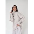 thumbnail image 1 of Women's Oversized Turtleneck Sweater, Loose Long Sleeve Ribbed Knit Pullover for Everyday Wear, 1 of 7