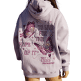 thumbnail image 1 of Womens Oversized Vintage Fleece Floral&Plam Embroidery Hoodie Cute Y2K Pullover Butterfly, XS, 1 of 6