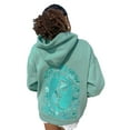 thumbnail image 1 of Women’s Oversized Vintage Protect the Ocean Graphic Embroidery Hoodie Preppy Sweatshirt for Teens, 1 of 6