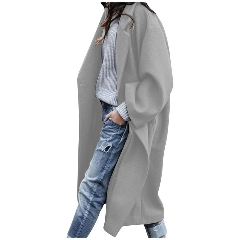 Loose Single-Breasted Long Trench Coat Loose Single-Breasted Long Trench Coat