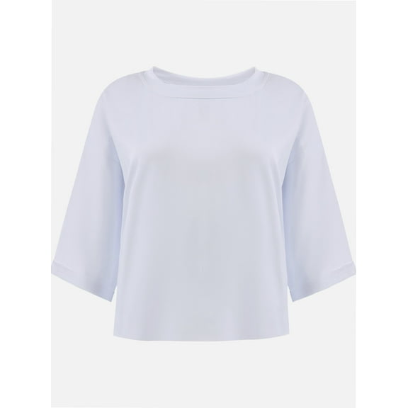 Women's Oversized Workout Cropped T Shirts Crew Neck Short Sleeve Casual Loose Summer Crop Tee Tops